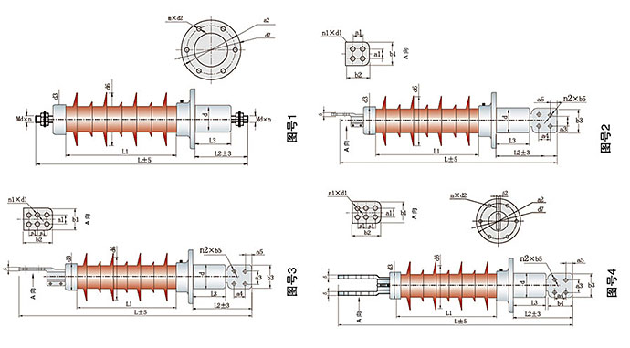 24kV Dry R.I.F./R.I.P Transformer Bushing