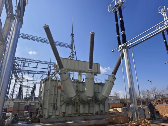 550kV干式变压器套管在华能九台热电厂投运